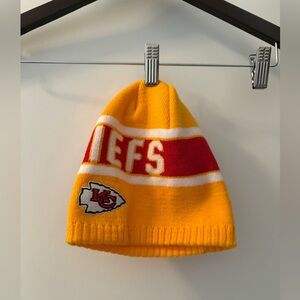 Kids Yellow and Red Beanie